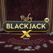Ruby-Themed Blackjack X 10 Game by 8jili PH